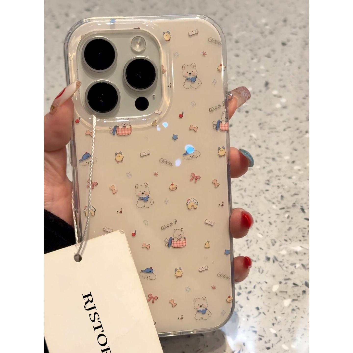 IMD蛋糕西高地适用iphone16苹果15手机壳小米OPPO华为VIVO荣耀