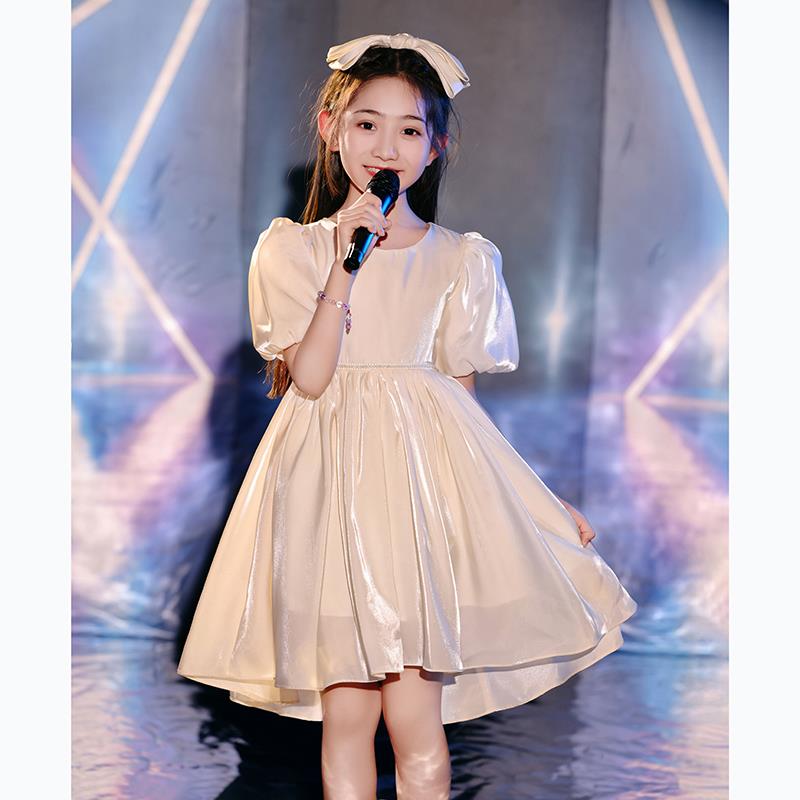 FAVMARTHA儿童礼服裙夏季日常女孩生日公主裙钢琴演奏六一小主持