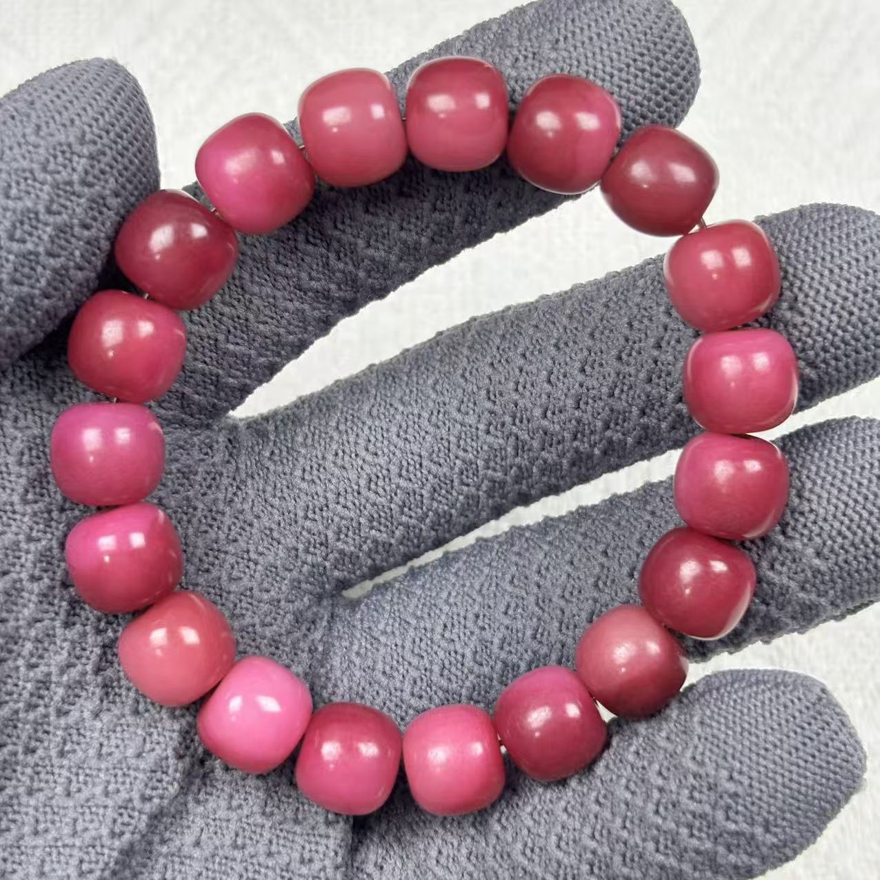 【绯韵凝脂】菩提根手串 高油渐变国风盘玩文玩爆款