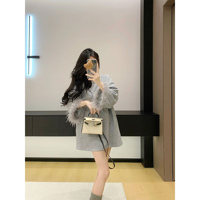 秋季小众设计感慵懒风修身显瘦百搭时尚网红穿搭气质宽松百搭上衣