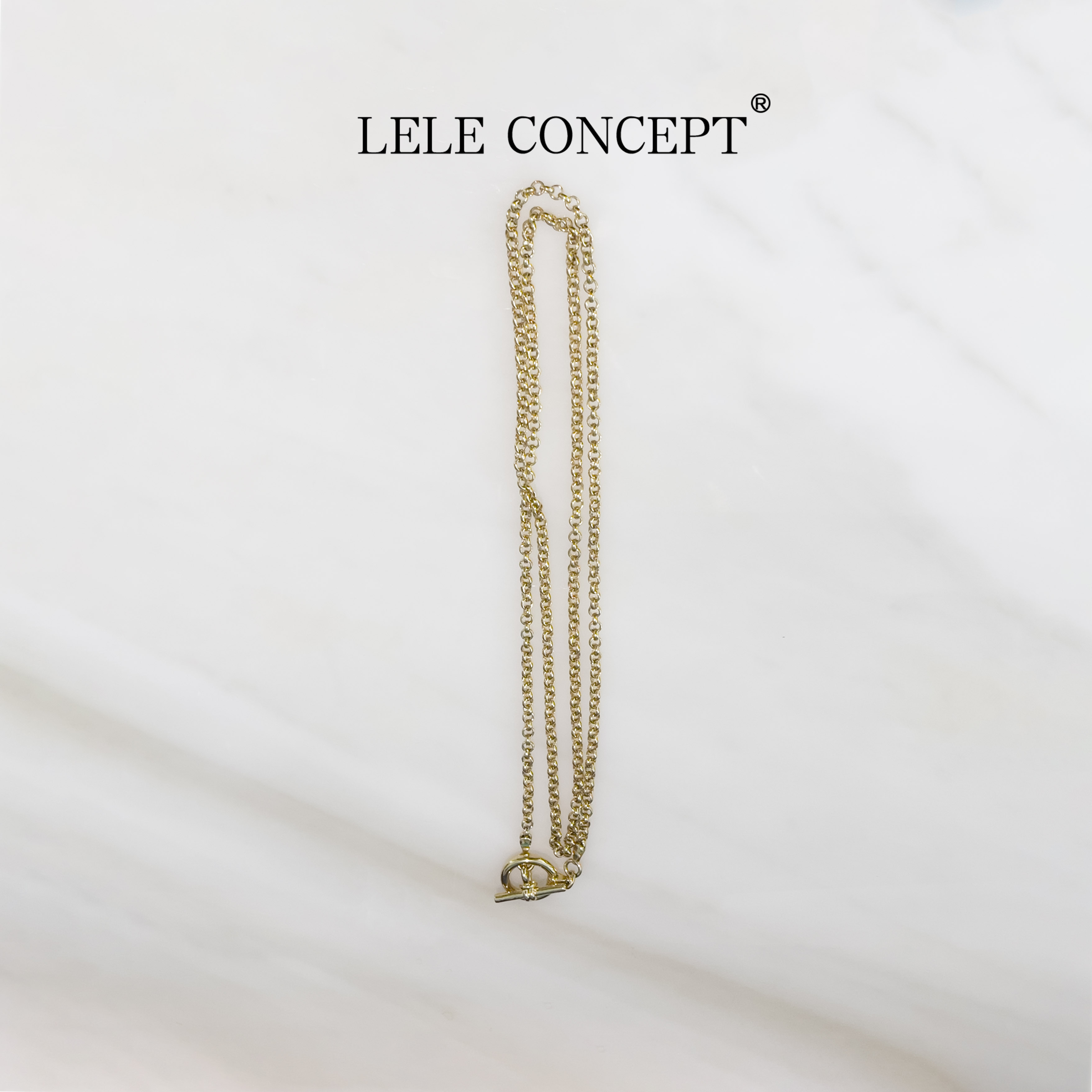 LELE CONCEPT 铜合金项链 丨「丽」轻奢高级挂扣项链UL25S0068W