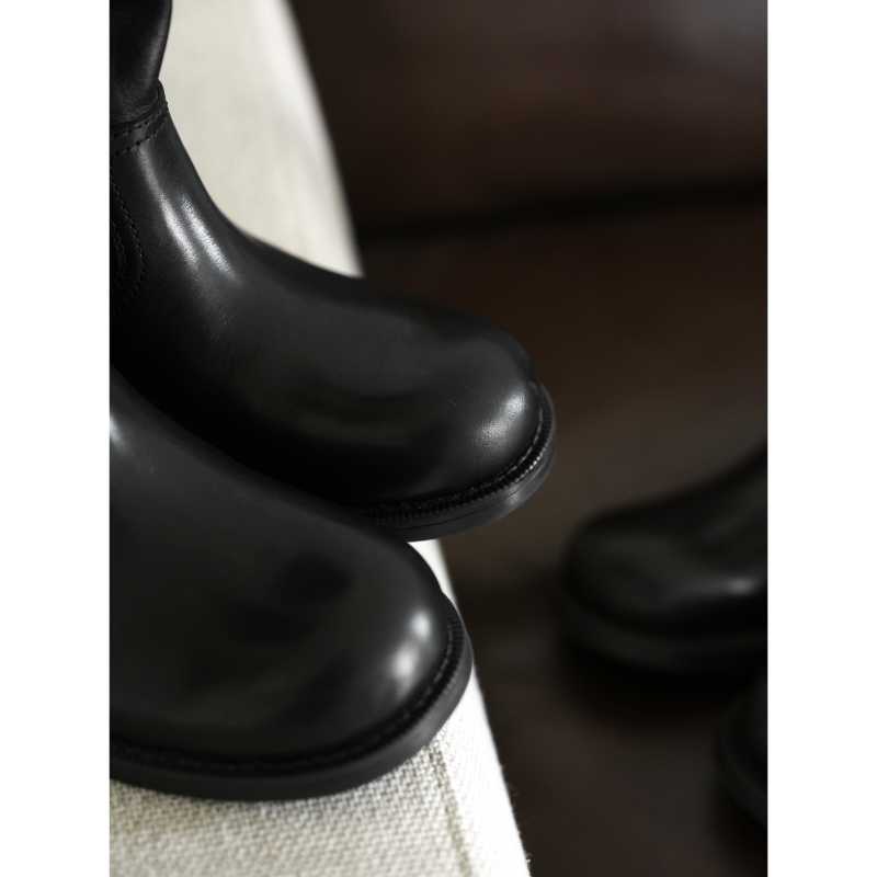 BAYBERYL老贝西部堆堆靴*扣带复古百搭秋时装靴子DD5I2702-10/19