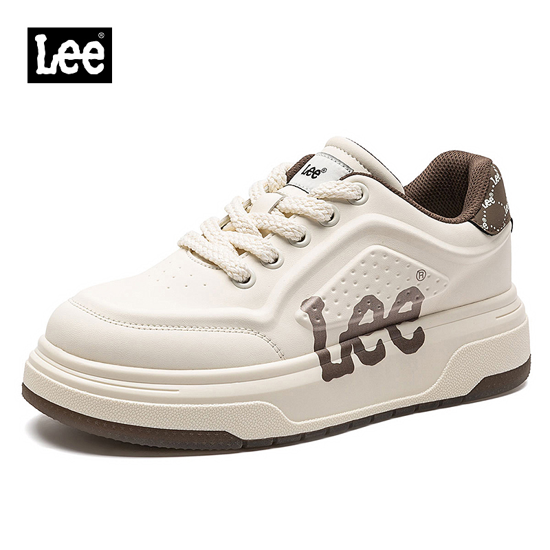 Lee休闲板鞋2025秋季新款增高厚底时尚百搭小白鞋耐磨潮流男鞋