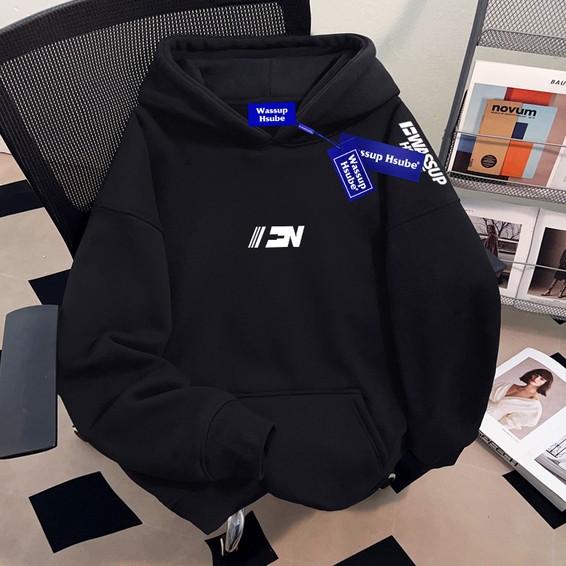 WASSUP HSUBE国潮牌百搭休闲连帽卫衣秋季新款2025青少年慵懒上衣
