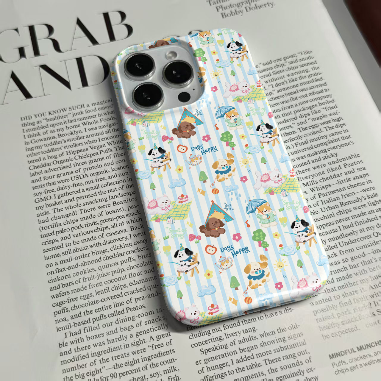 蓝条小狗适用苹果16promax手机壳iphone17pro小米15p华为vivo小众