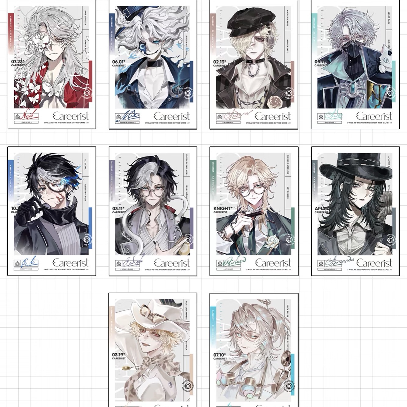 【野心家系列】正版授权 第五人格同人周边拍立得