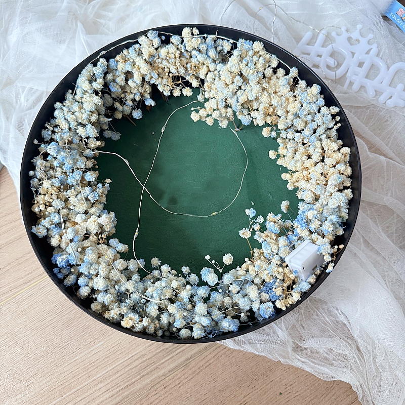 圆形开窗满天星礼盒diy材料包送男友生日礼物七夕情人节浪漫仪式