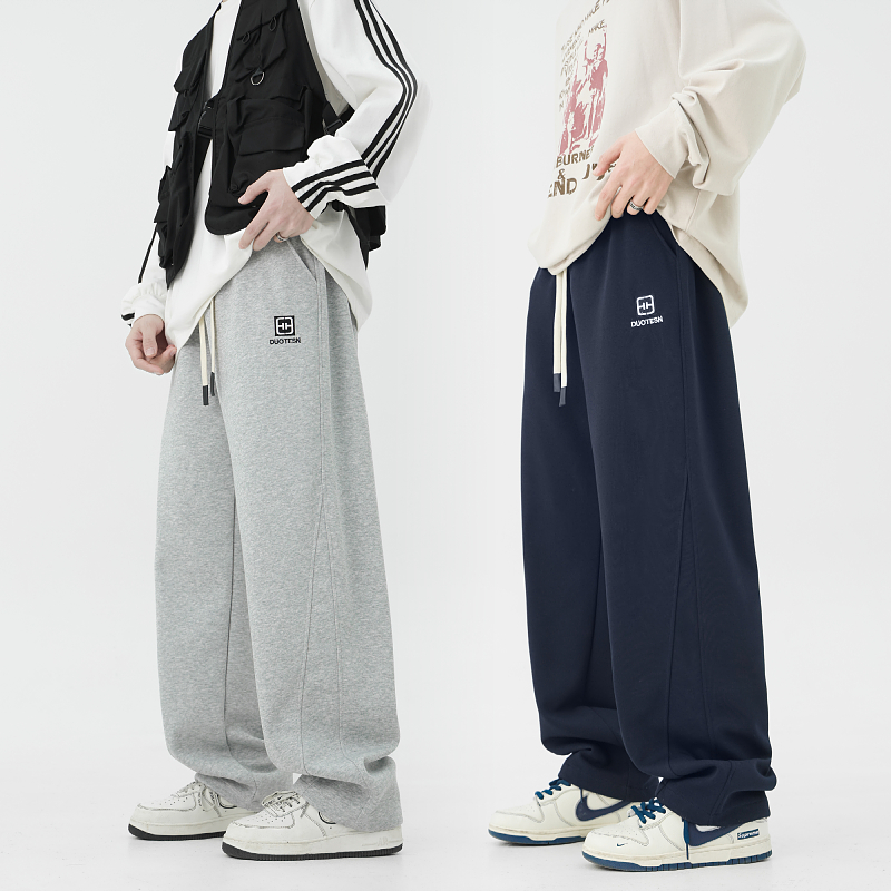 加长版休闲裤学生百搭运动裤青少年直筒裤初中生卫裤男生长裤3315