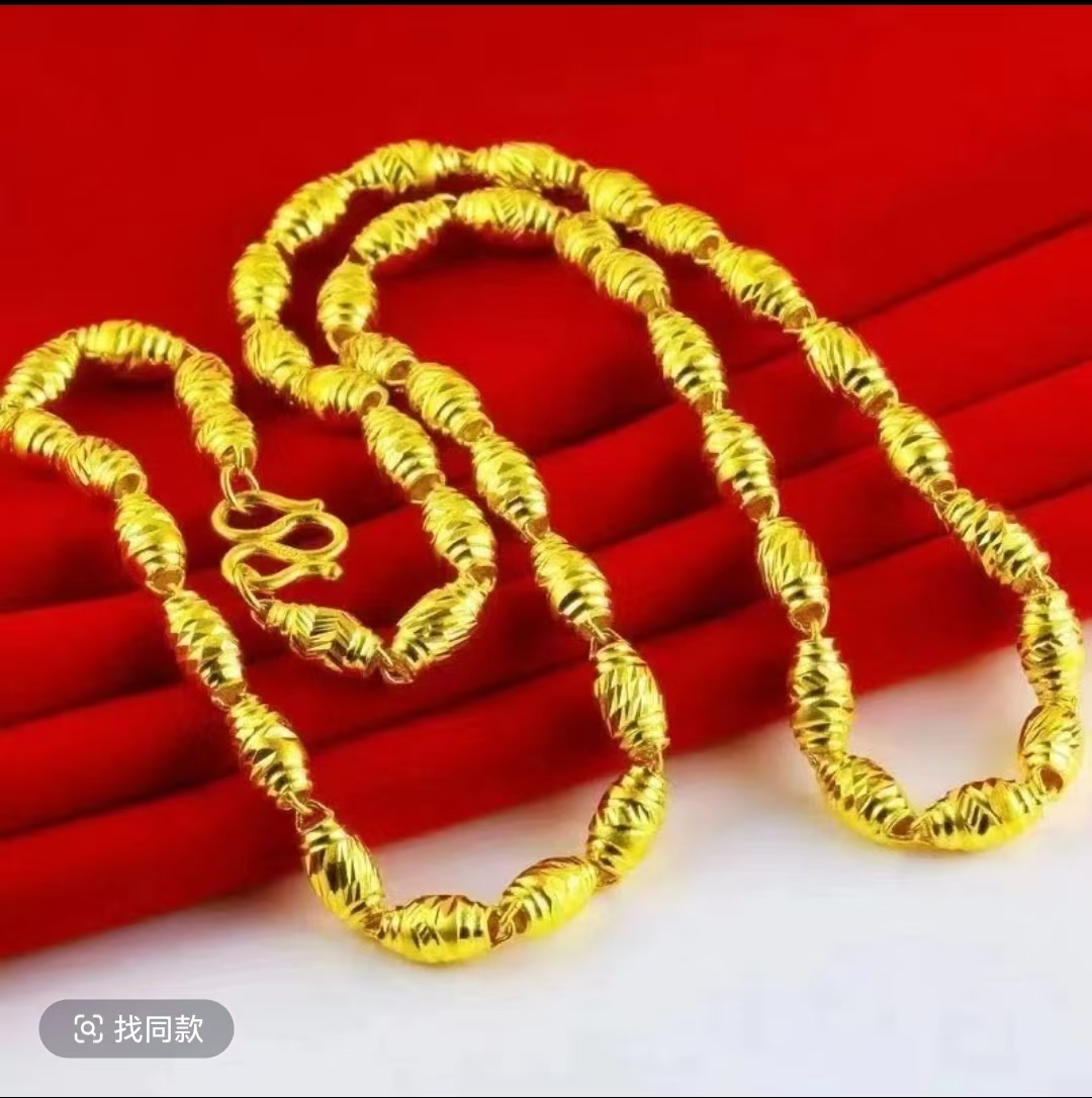 合金项链 合金项链2025（橄榄项链）新款轻奢气质百搭潮流精工款