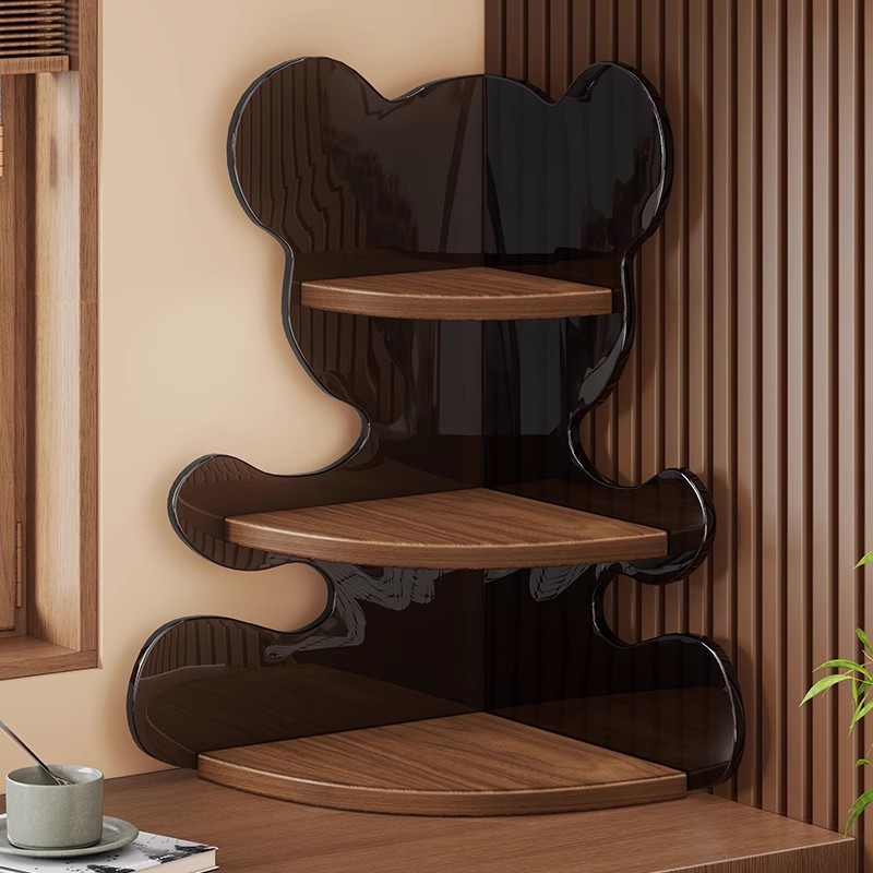 亚克力桌面转角置物架水杯收纳神器小型厨房餐桌书桌台面多层包邮