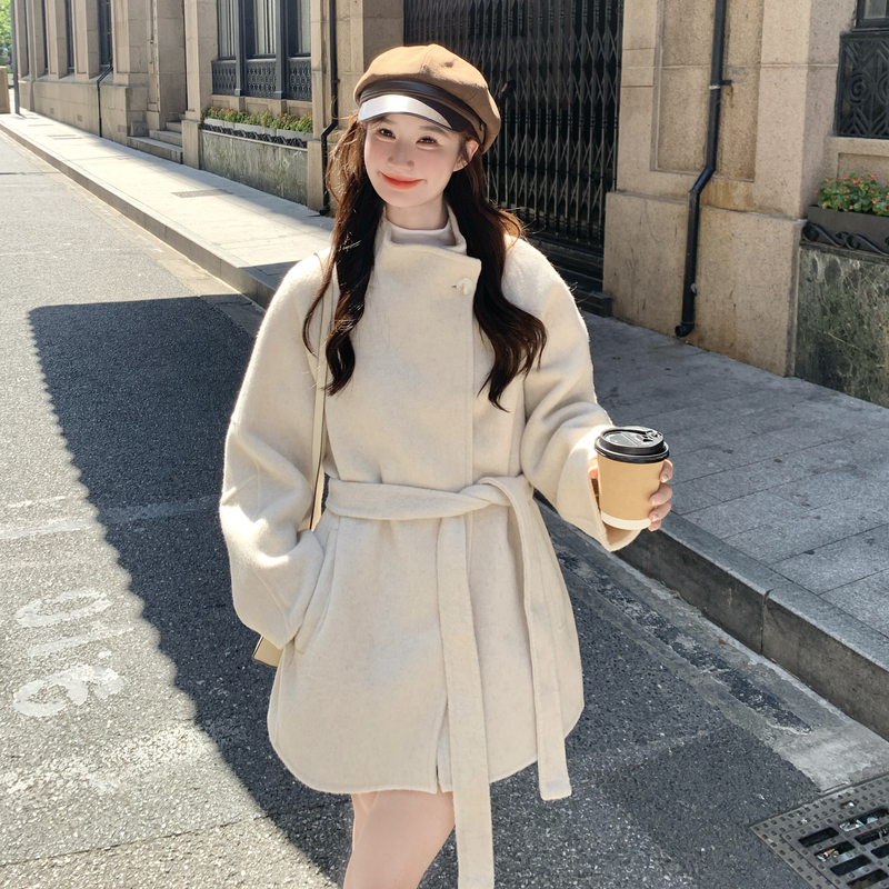 新款图大货大2色双面呢羊绒大衣275W711P255K368