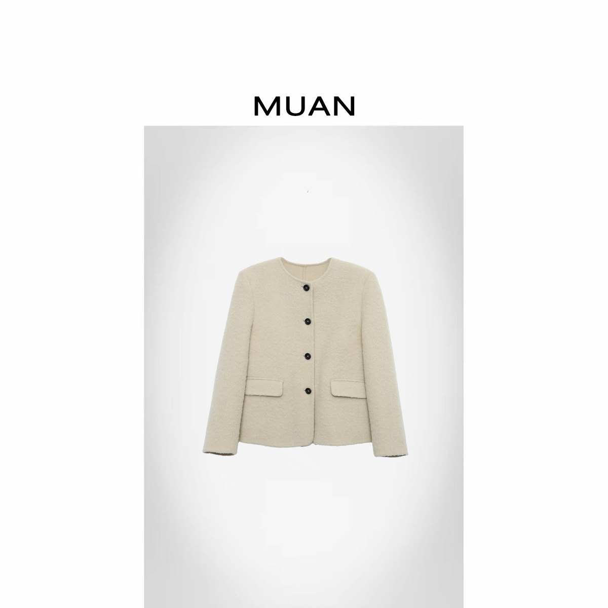 木岸MUAN：《小苏丽大衣》定制800克老钱大衣外套上衣女LF-3543