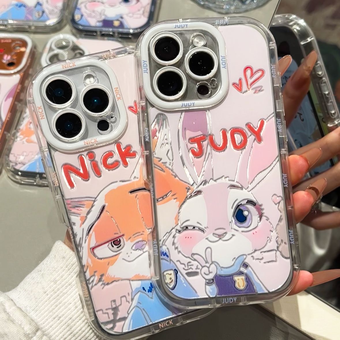 尼克朱迪wink适用iPhone17promax手机壳泡芙羽纱华为荣耀小米vivo