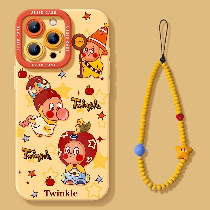 可爱星星公仔适用iPhone16手机壳苹果15创意14卡通13软壳12保护套