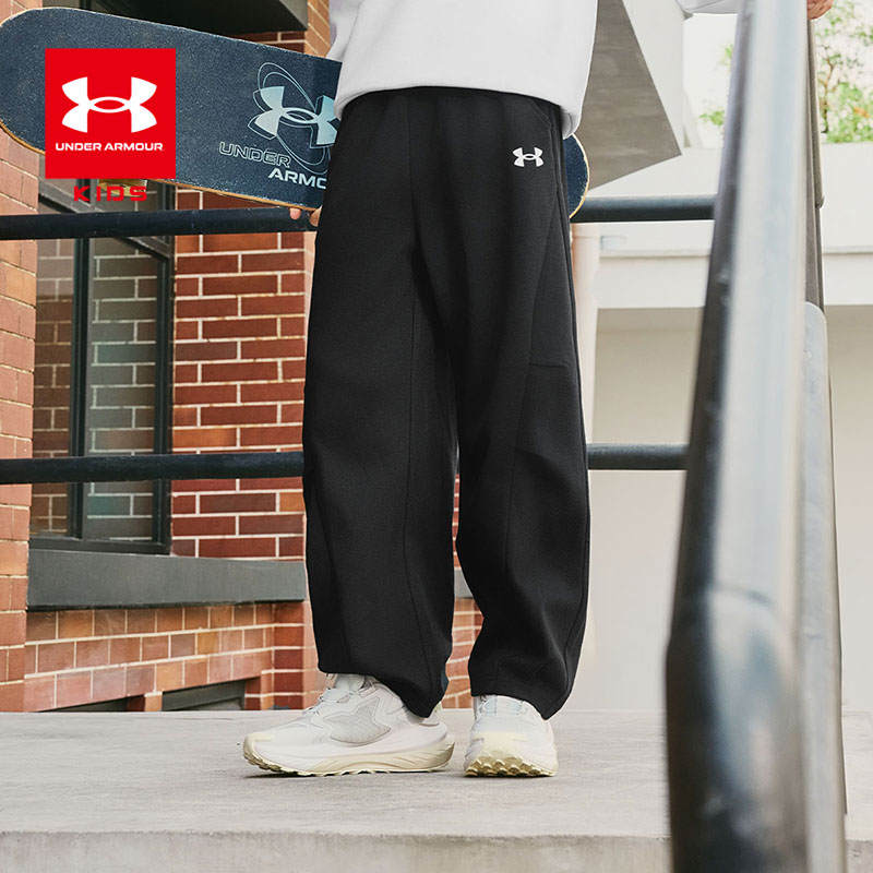 Under Armour/安德玛儿童长裤百搭冬季加绒针织休闲裤子女童