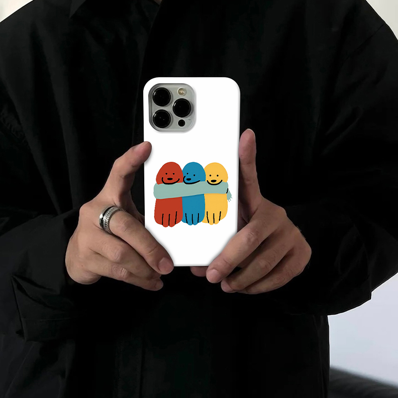 围巾小狗适用苹果16pro创意手机壳15promax个性14小众13/12/ins