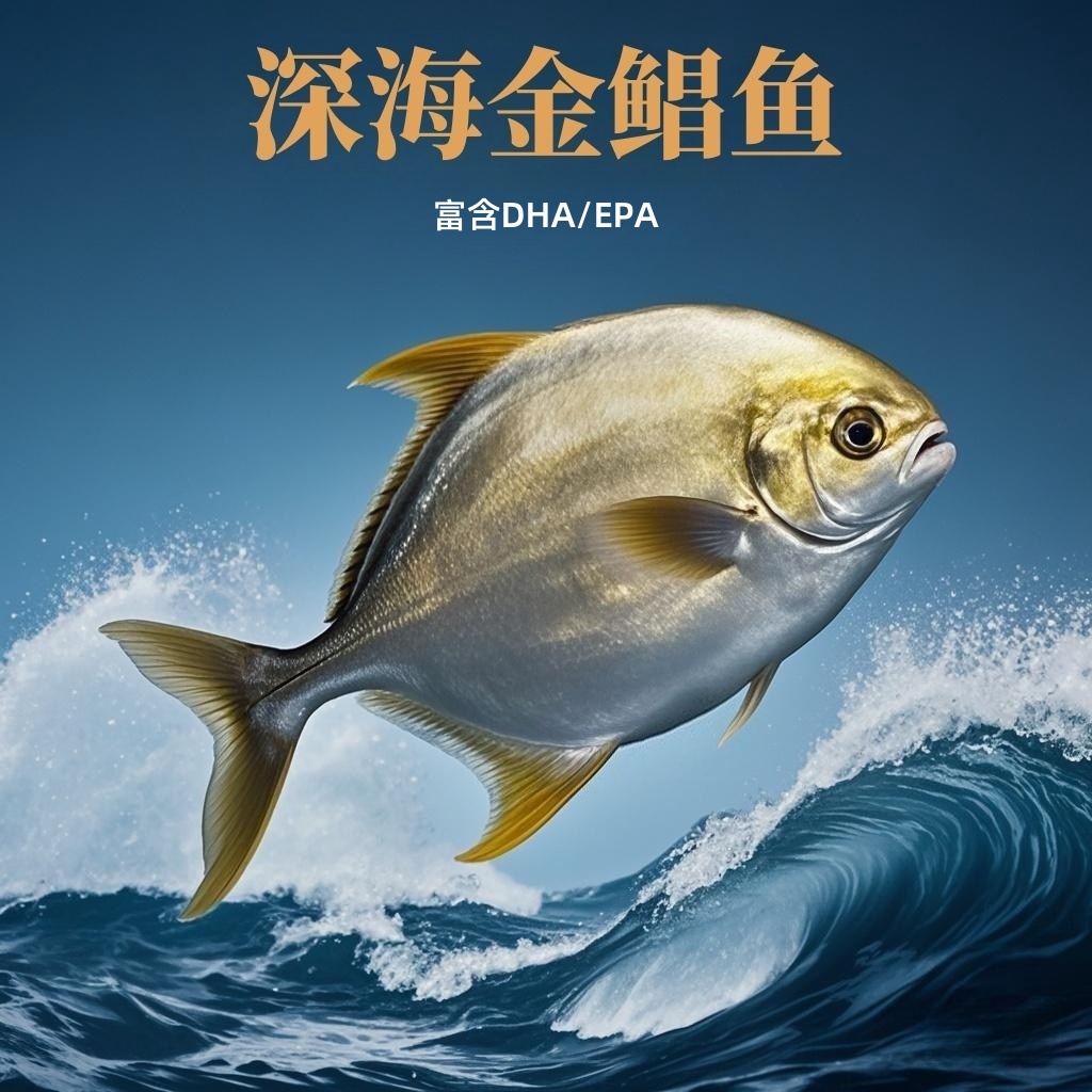 深海鲜美金鲳鱼鲜活捕捞速冻锁鲜冰鲜发货海鲜直播卖货