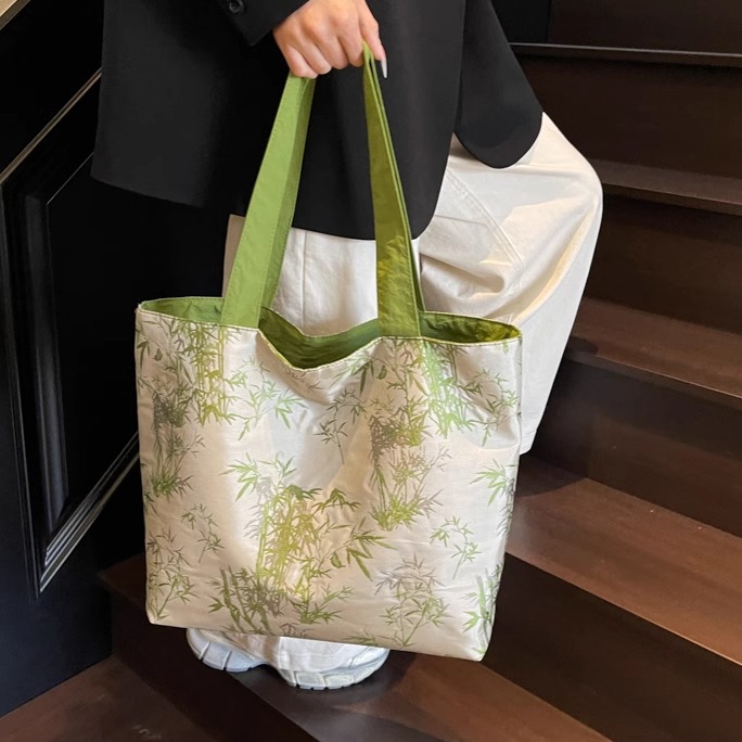 新中式国风托特包2025新款百搭大容量手提包高级感上课通勤单肩包