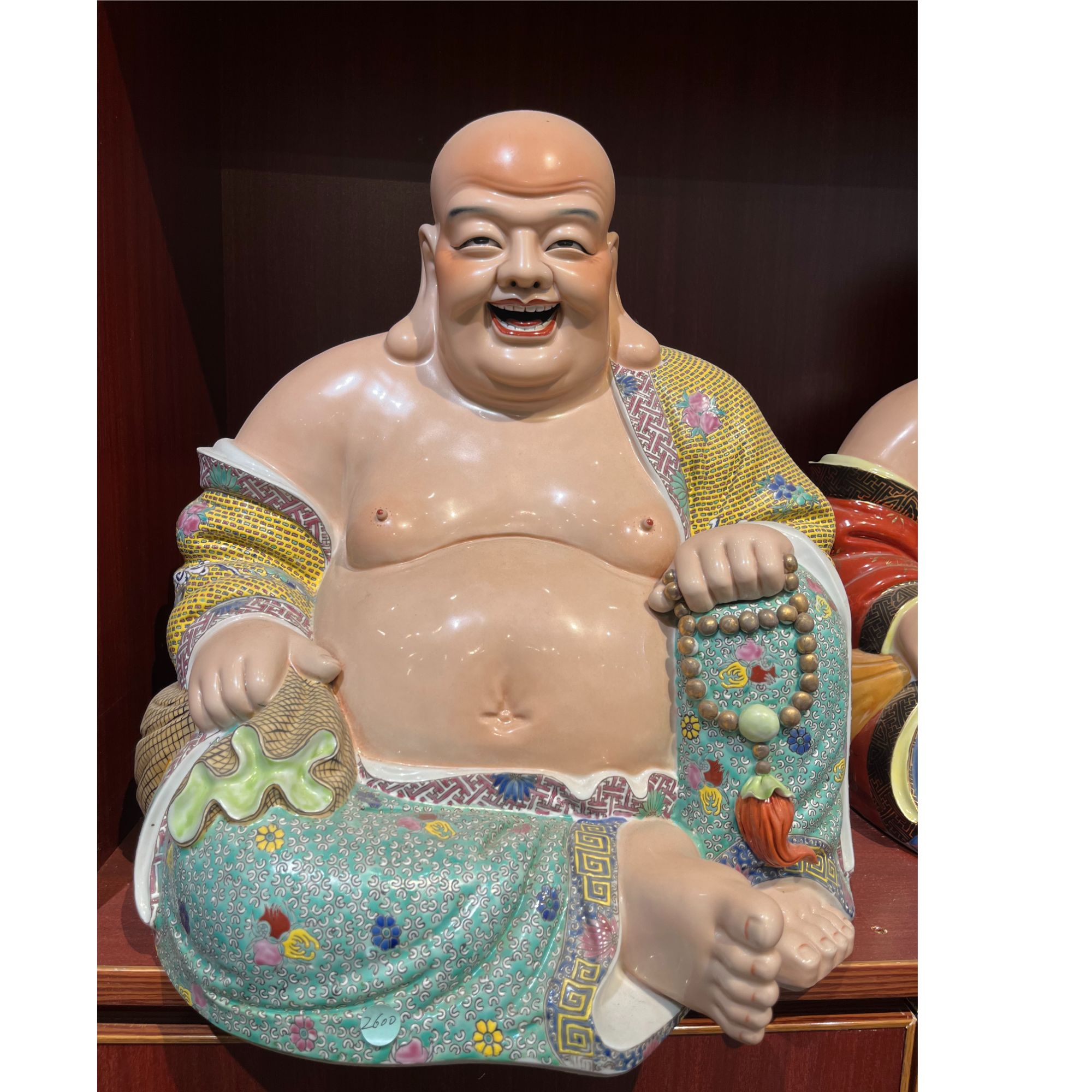 弥勒佛菩萨景德镇陶瓷雕塑坐像布袋罗汉大肚佛弥勒菩萨摆件