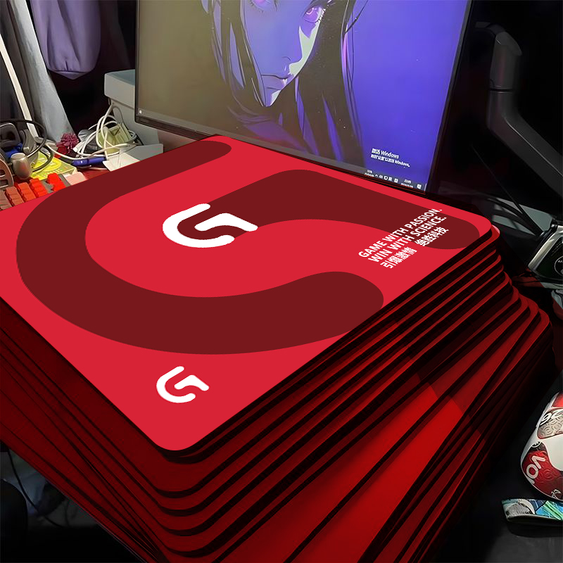 电竞罗G游戏鼠标垫fps专用无畏契约三角洲CSgo职业电脑细面大桌垫