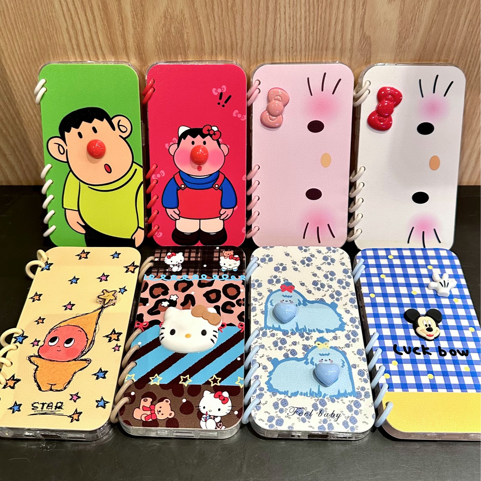 日韩可爱卡通翻盖书本适用iPhone17苹果15手机壳16promax套13/14