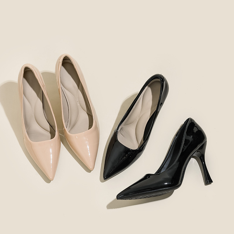 踩屎感运动型高跟鞋女细跟尖头工作鞋气质通勤久穿不累脚上班单鞋