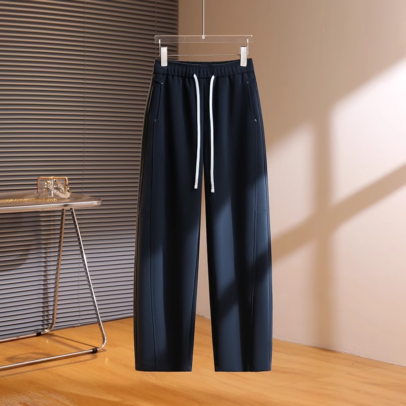 今年流行慵懒风弯刀裤女士2025春秋季新款松弛感休闲拖地香蕉卫裤