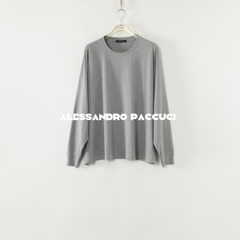 AP洛哥53112TT【黑标系列】日本进口100棉圆领多色长袖时尚宽松T恤