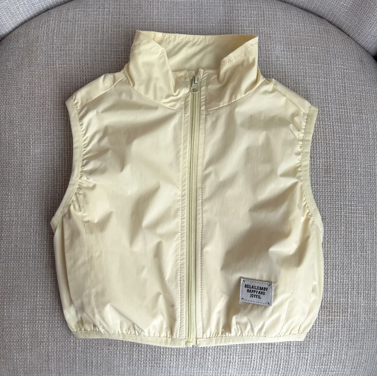 【休闲三防马甲背心 】2025宝宝春秋儿童装无袖贴标上衣马甲背心