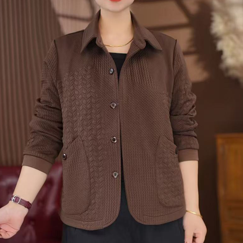 新款洋气百搭短款外套中年妈妈2025秋季时尚减龄休闲上衣宽松显瘦