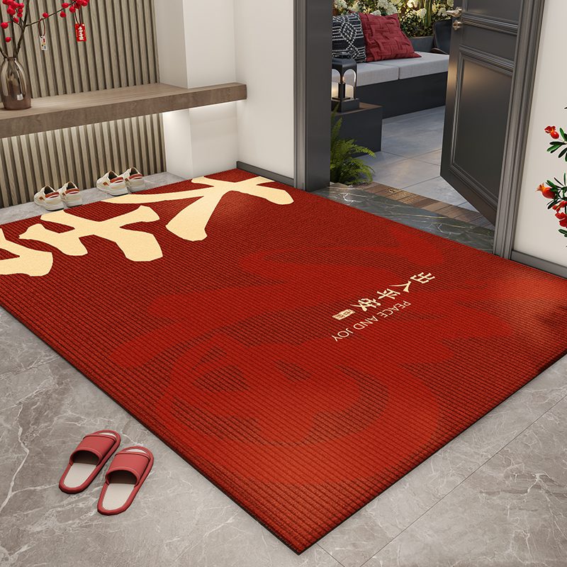 圈绒入户门地垫新款进门门口脚垫高端防滑耐脏玄关垫地毯门外门垫