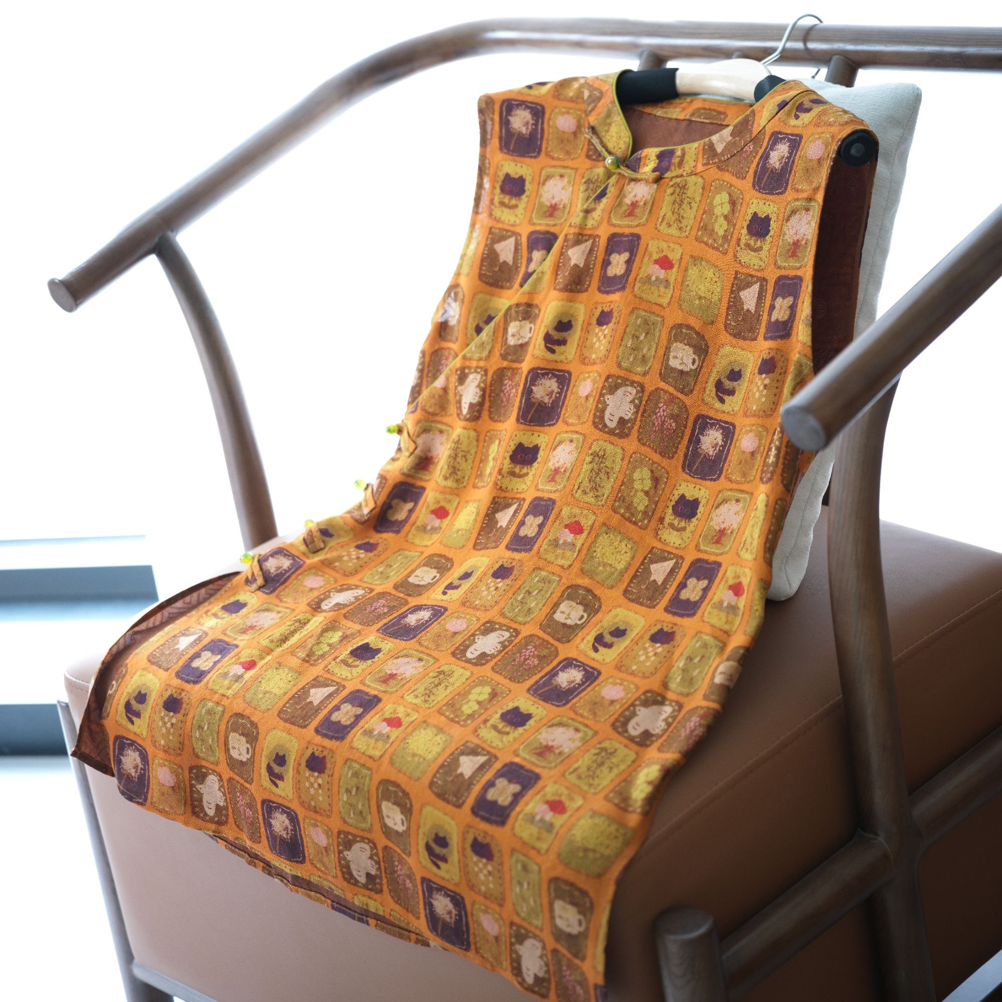 『年轮』新中式满分桑蚕丝国风短袖DHSC5356