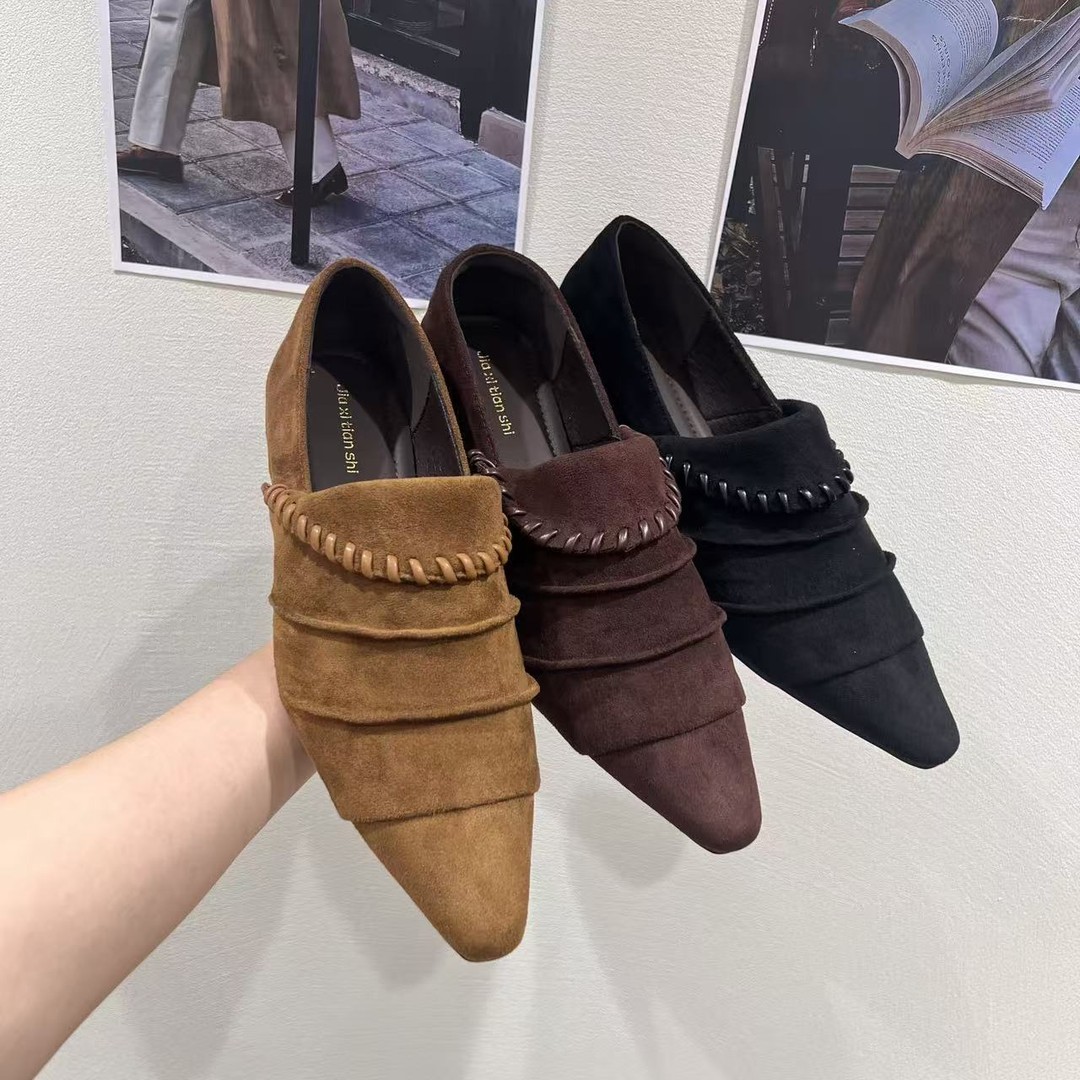 JX-6879-10主推韩版时尚百搭气质爆款2025年秋季新款日常女鞋单鞋