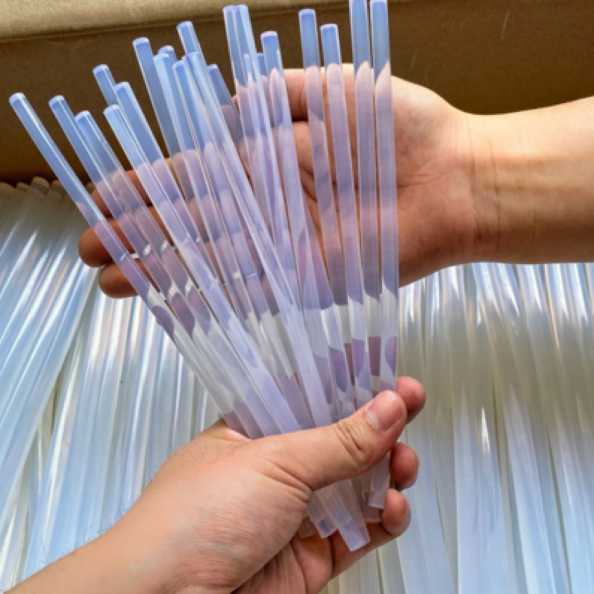 透明热熔胶棒高粘环保胶条手工折纸热溶胶枪胶棒7mm11mm