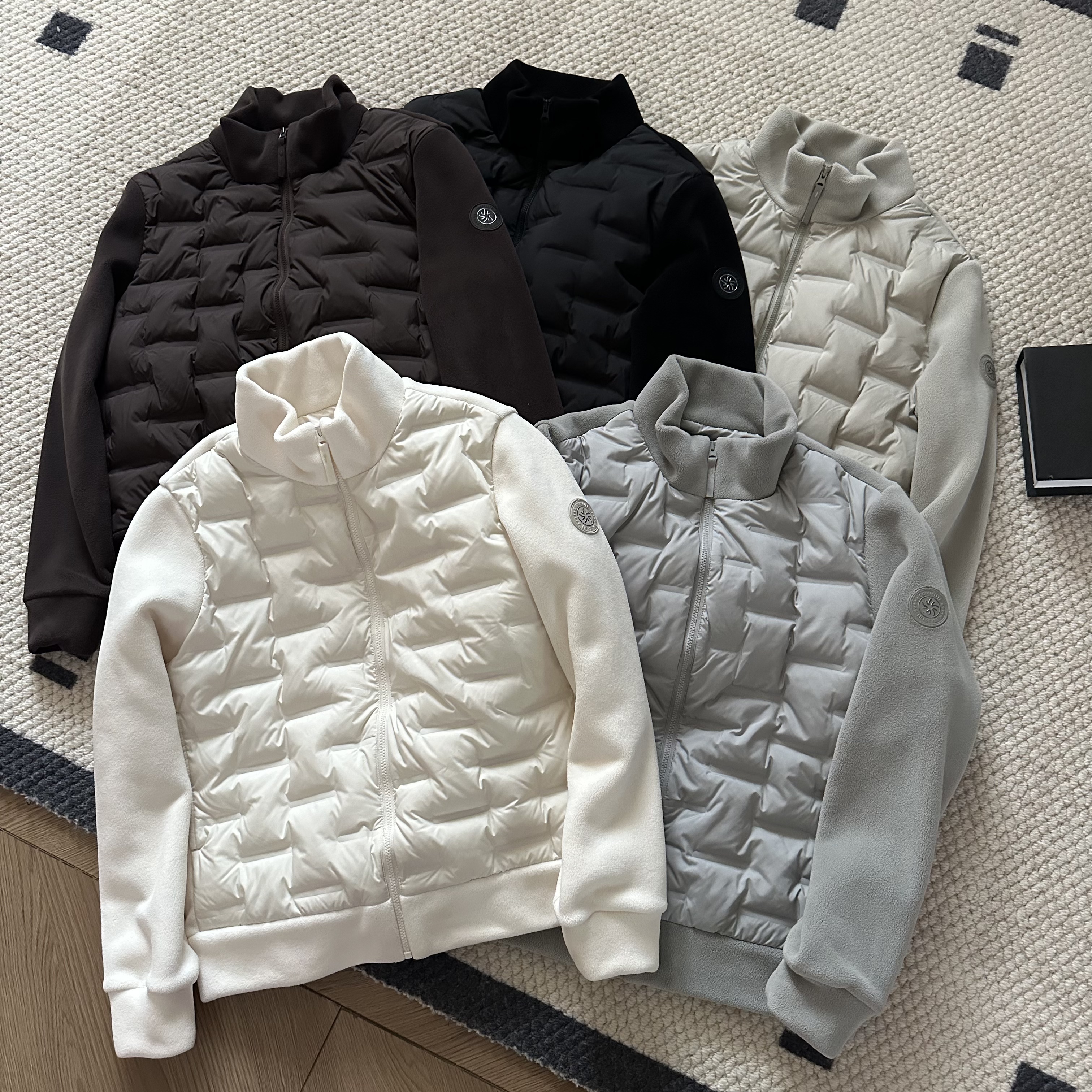 【米可家】超重磅男女同款90白鹅绒+奥粒绒拼接保暖外套307