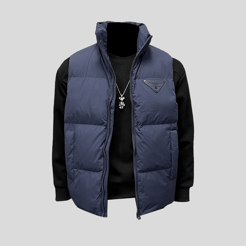 ohmmayby秋冬新款立领羽绒马甲时尚帅气潮流百搭防寒外套立领秋冬