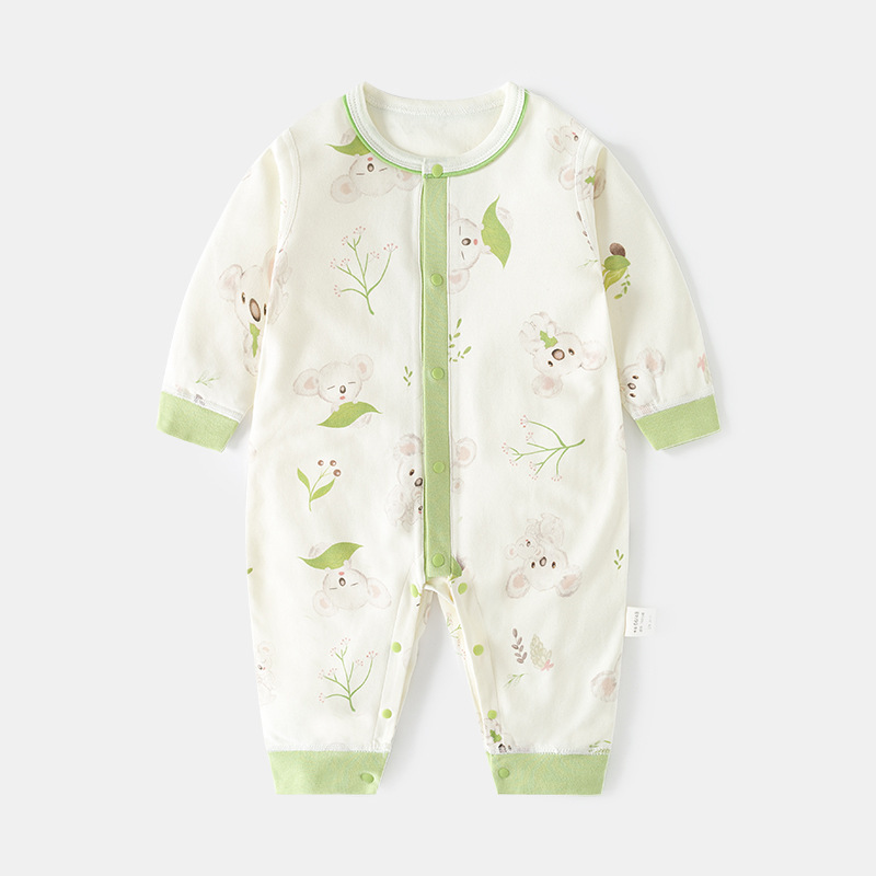 【宽边连体】宝宝春秋季长袖纯棉连体爬服婴幼儿柔软贴身宽边哈衣