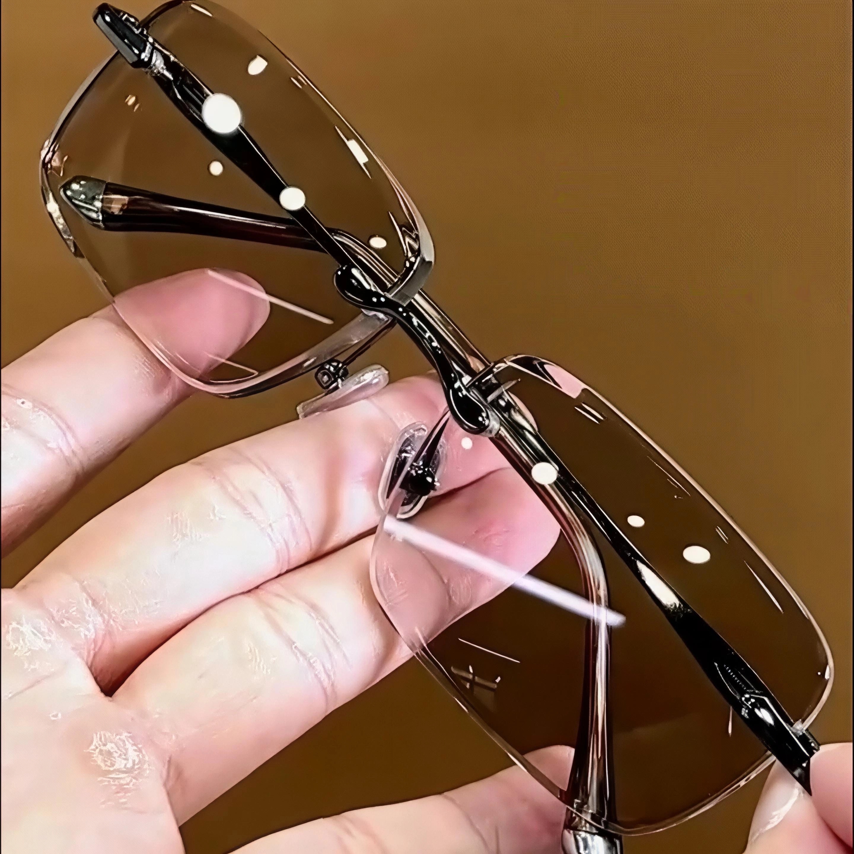 【正品】高档水晶石头老花镜冰糖浅色商务网红时尚清凉养眼护目百搭