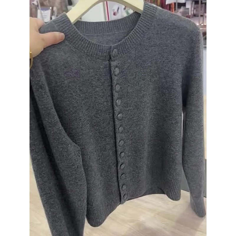 秋冬季大码女装胖MM韩系时尚长袖针织开衫女休闲百搭显瘦外穿上衣