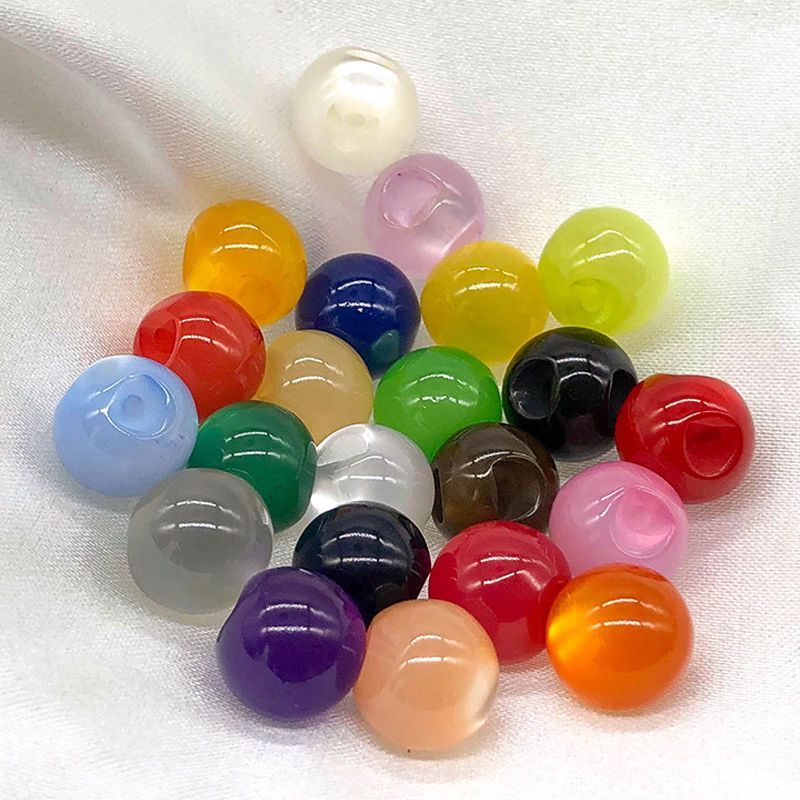 旗袍圆形珍珠纽扣唐装汉服雪纺衬衫扣复古中式盘扣国风仿玉石扣子