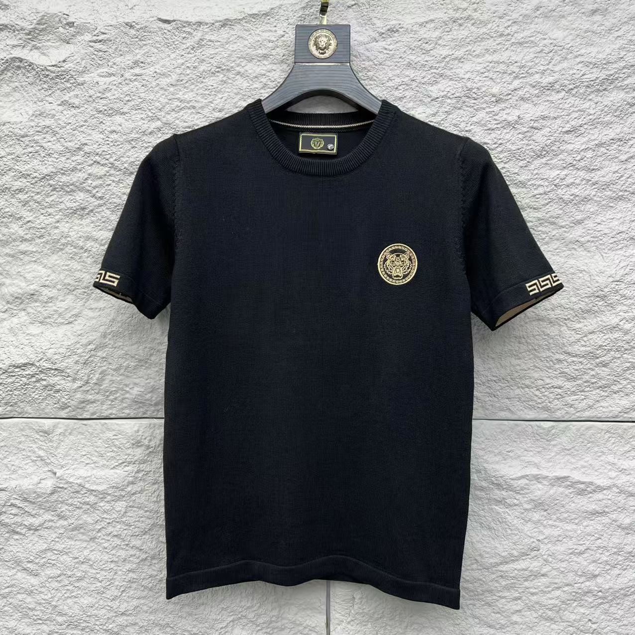 秋冬男士针织毛衣短袖纯色百搭休闲1006打底半袖加大弹力舒适简约