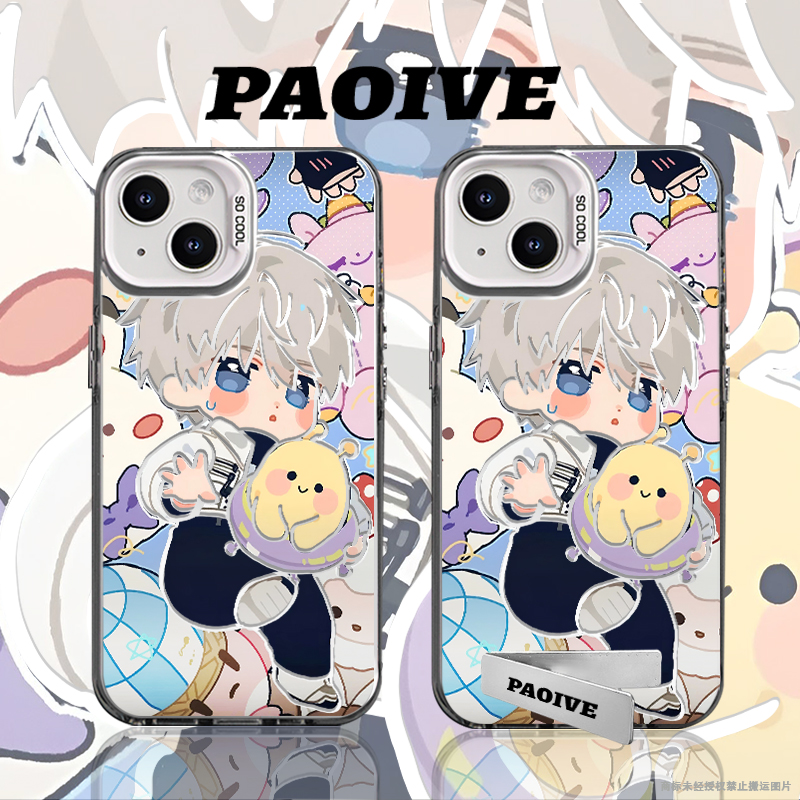 沈星回创意适用苹果华为vivoiPhone小米三星防摔彩银手机壳