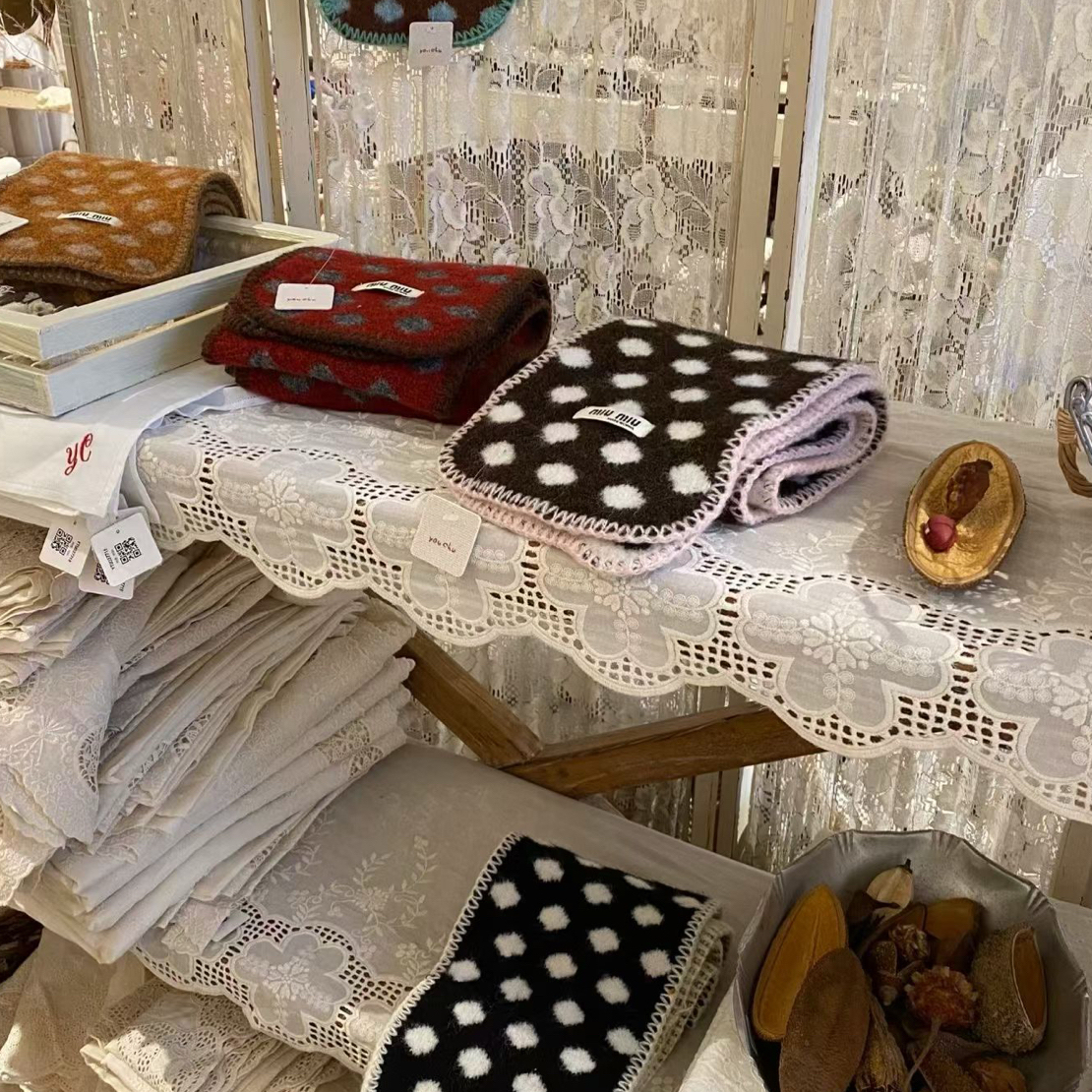 D’sana Kids 男女童同款圆点围巾