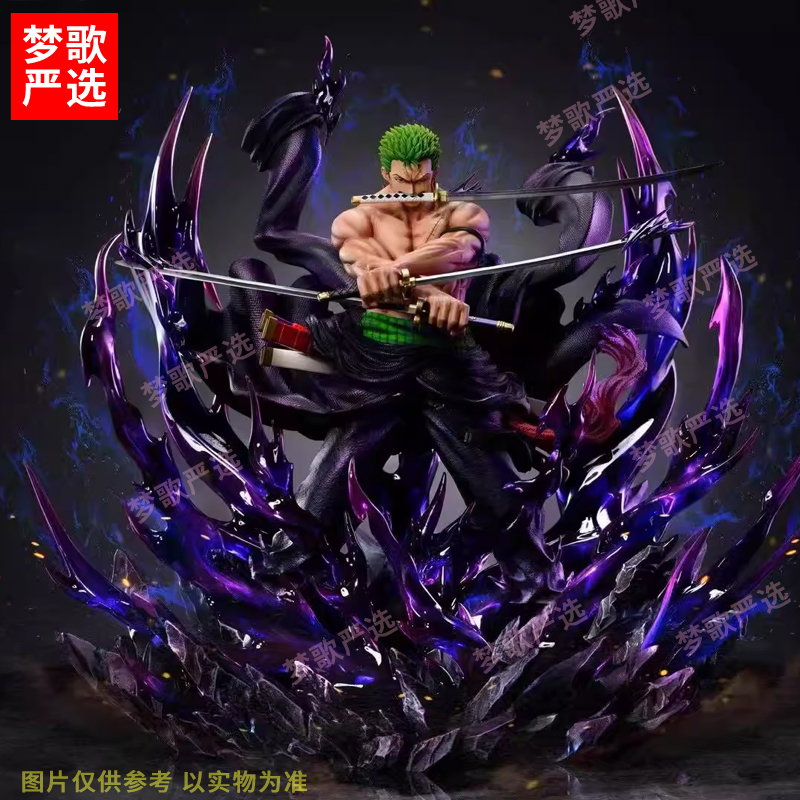 【梦歌严选】34cmJT天绘曝气索隆三刀流海贼王动漫潮玩GK手办摆件礼