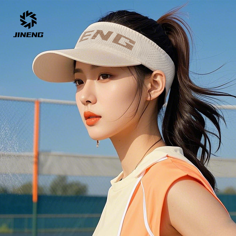 【积能】跑步运动夏季男女空顶帽子骑车跑步防紫外线加长帽檐排汗帽