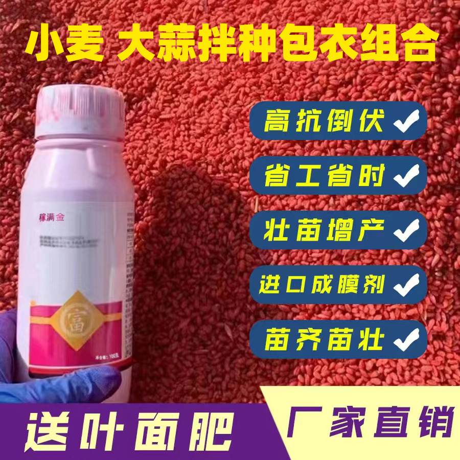 小麦 大蒜种子拌种包衣剂叶面肥 减少病虫害 保护根系 送叶面肥