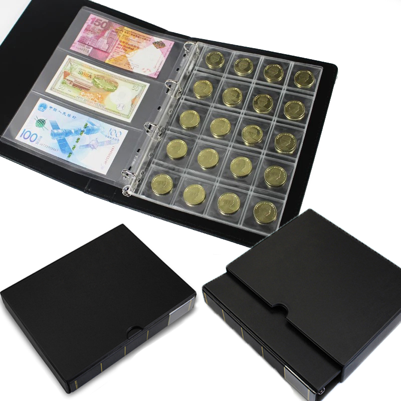 收藏纸钞册老钱收纳硬币保护册人民钞票存钱册收藏硬币册纪念币册