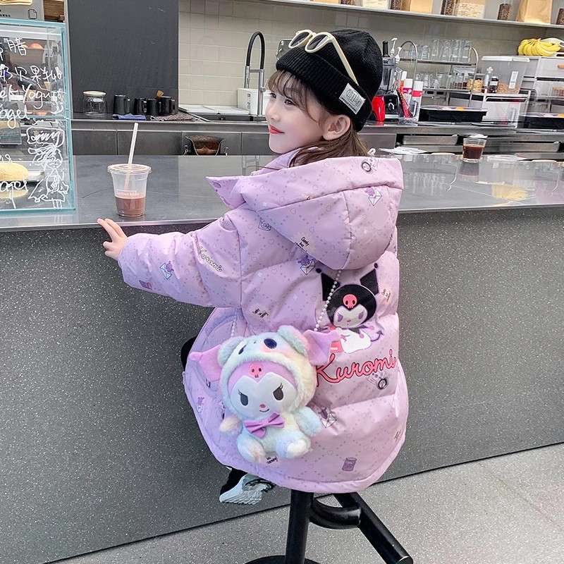 FAVMARTHA库洛米女孩2025新款冬季儿童洋气加厚保暖棉服