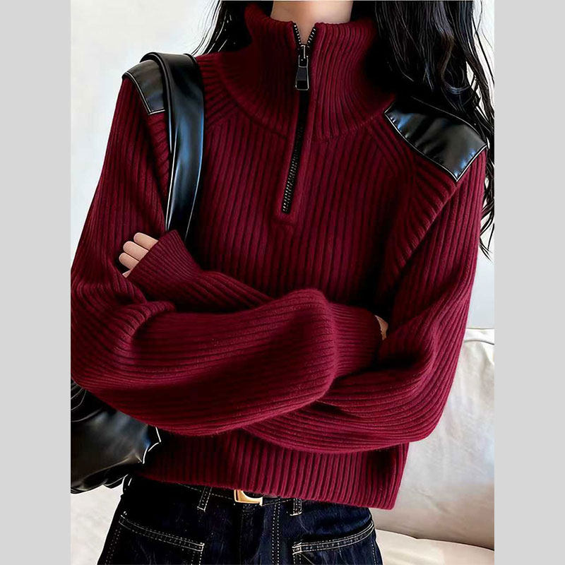 独特高端新中式国风毛衣女2025冬季新款爆款慵懒宽松超火针织上衣