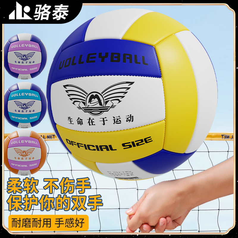 排球中考专用5号中学初中生体育考试软式硬排球颗粒小学生训练考